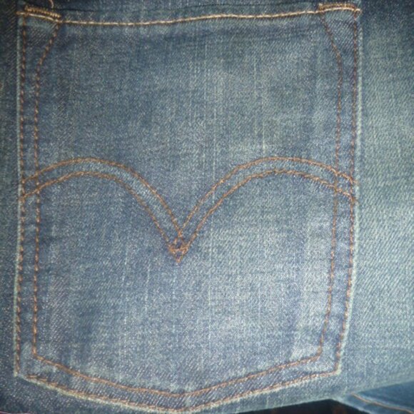 NEW Mens Levi's 520 Slouch Skinny Fit Blue Jeans- Size 34W x 30L - Picture 7 of 13